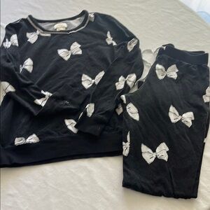 Kate spade ♠️ Black Pajamas with White Bows